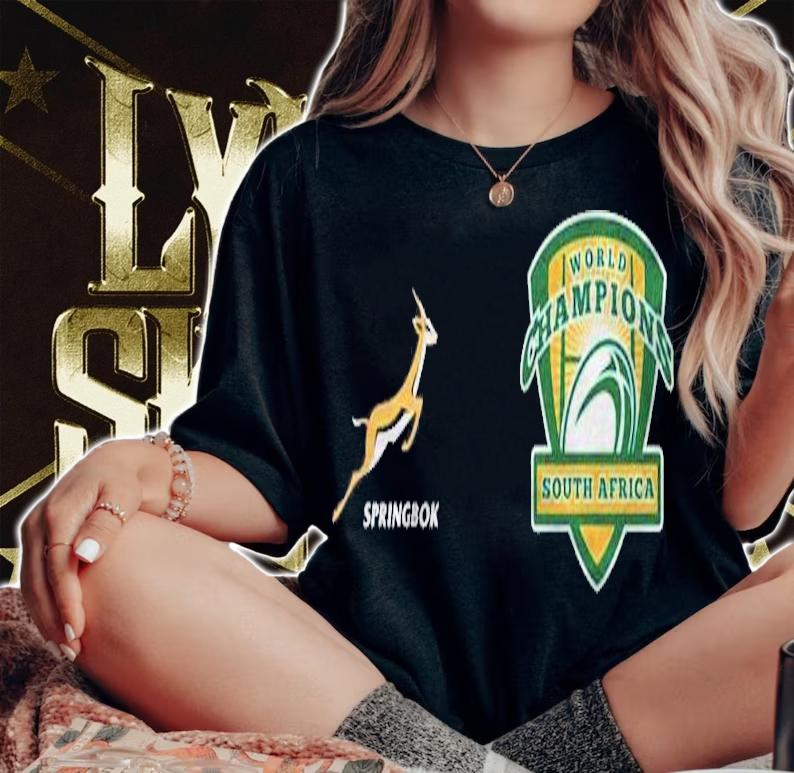 World Champs Springbok Bokke South Africa Rugby shirt