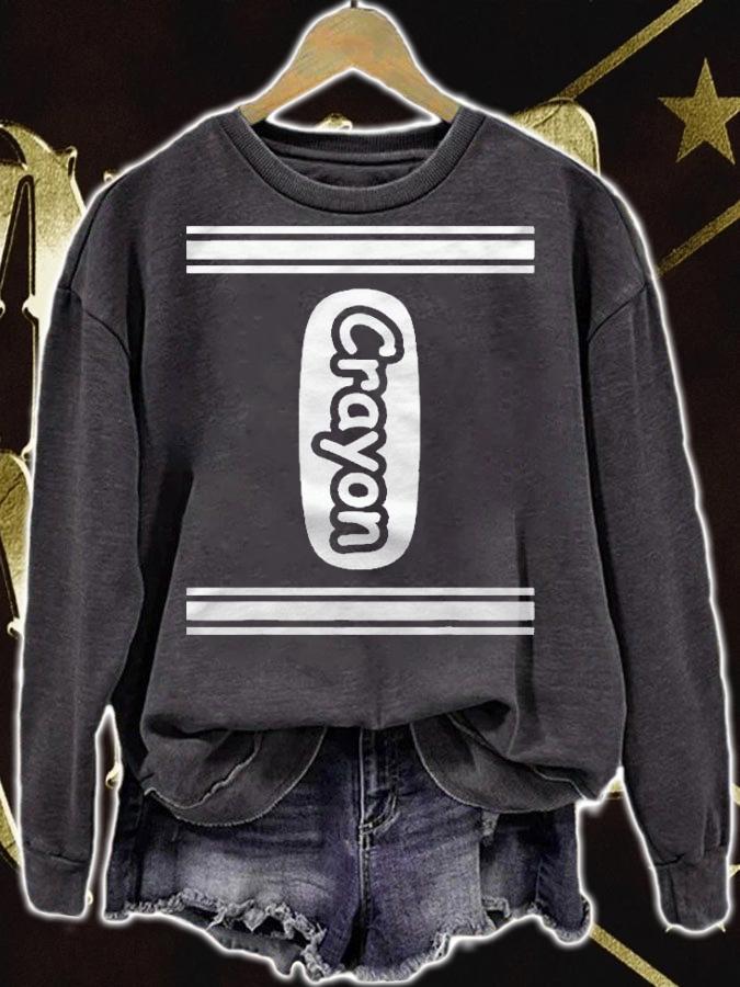Crayon Shirt Funny Halloween Costume Shirt sweatshirt