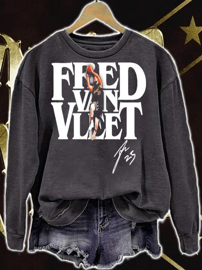 Fred VanVleet Toronto Raptors Basketball Signatures Shirt sweatshirt