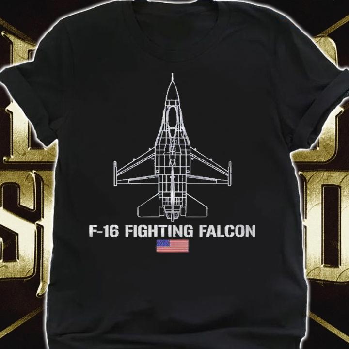 F 16 Fighting Falcon American Flag Shirt shirt