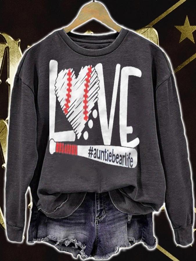 Love #Auntiebearlife Baseball Version Shirt sweatshirt