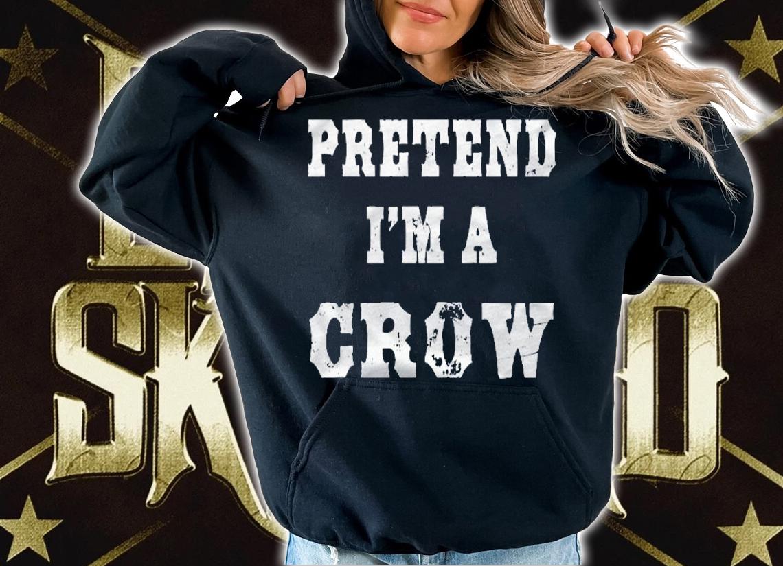 Pretend Im A Crow Funny Halloween Costume Shirt