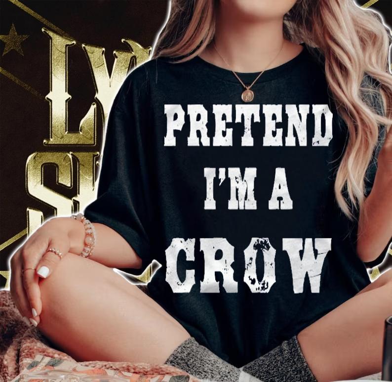 Pretend Im A Crow Funny Halloween Costume Shirt