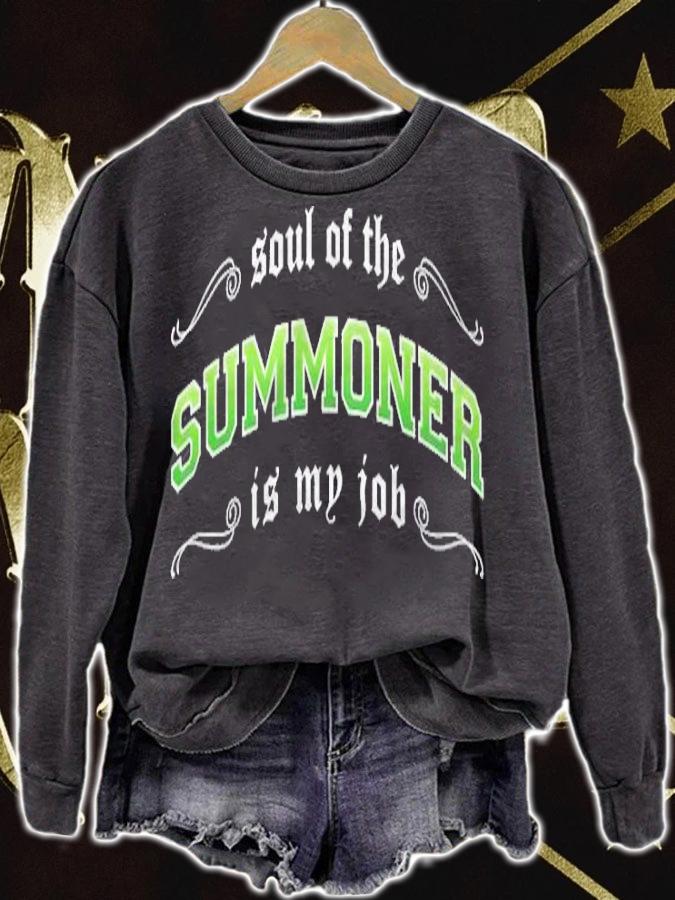 Summoner Is My Job Fantasy Mmo Gamer T-shirt sweatshirt