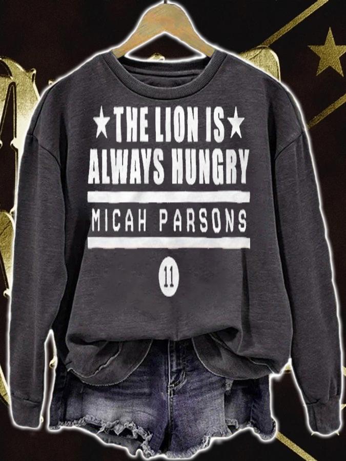 The lion is always hungry Micah Parsons T-shirt sweatshirt
