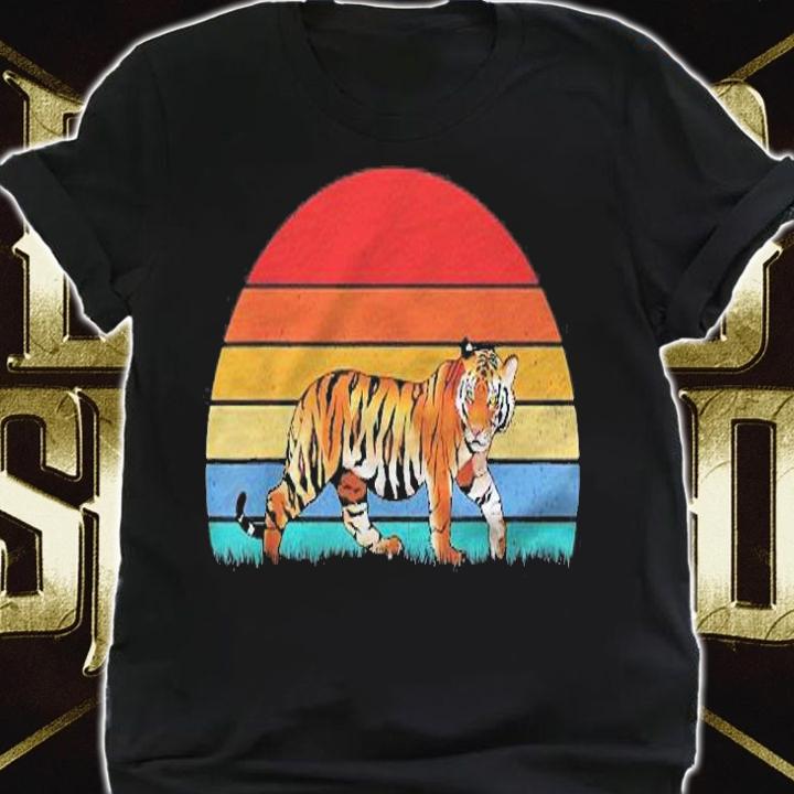 Tiger Shirt Retro Vintage Tiger Animal Shirt shirt
