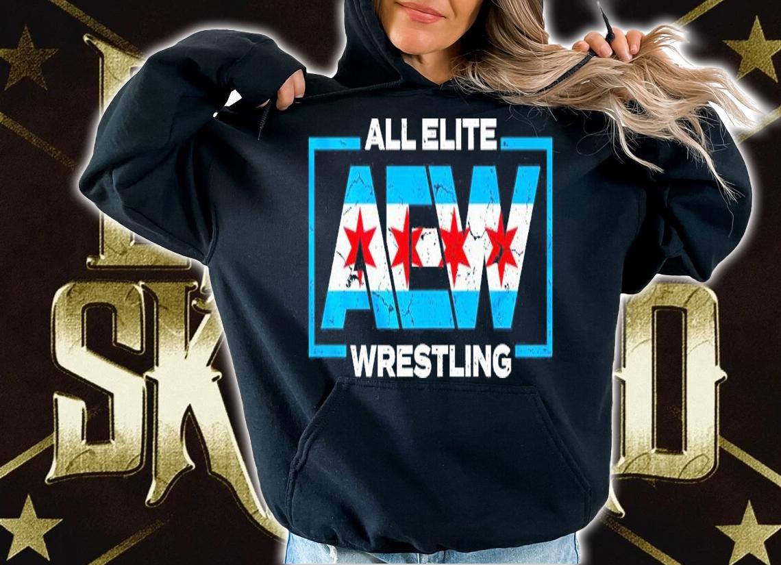 Chicago Flag PWT Retail Exclusive AEW Logo Shirt