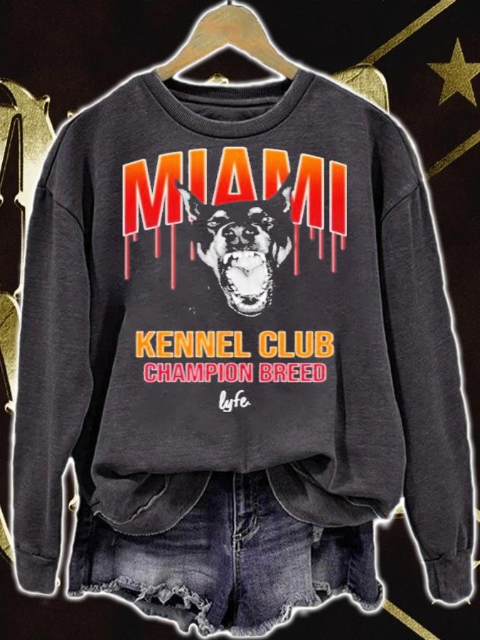 Gabe Nnamdi Vincent Wearing Miami Kennel Club Champion Breed Lyfe Shirt sweatshirt