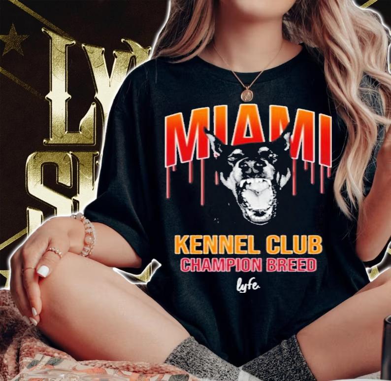 Gabe Nnamdi Vincent Wearing Miami Kennel Club Champion Breed Lyfe Shirt woman shirt