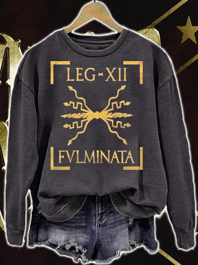 Legio Xii Fulminata Thunderbolt Emblem Roman Legion Premium T-shirt sweatshirt