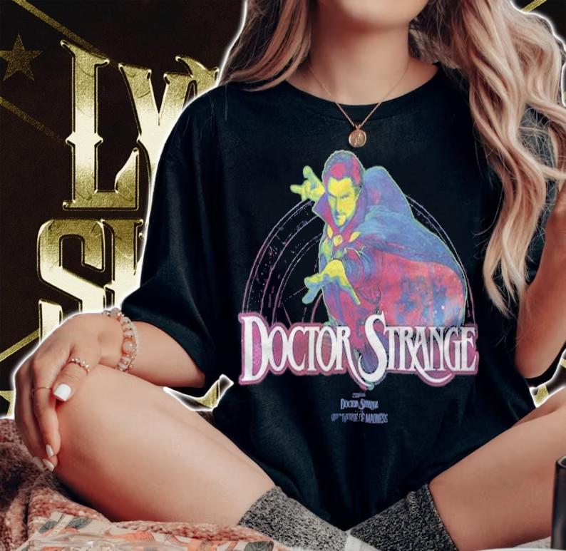 Marvel Dr. Strange neon Strange T-shirt woman shirt