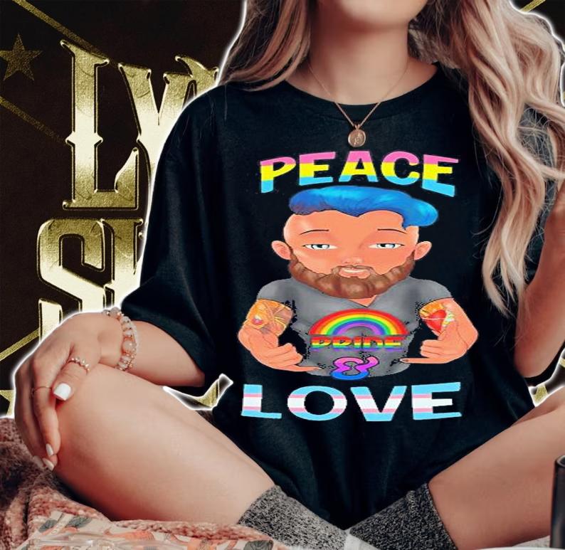 Peace And Love Classic T-Shirt woman shirt