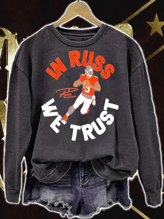 Russell Wilson In Russ We Trust Signatures Shirt sweatshirt