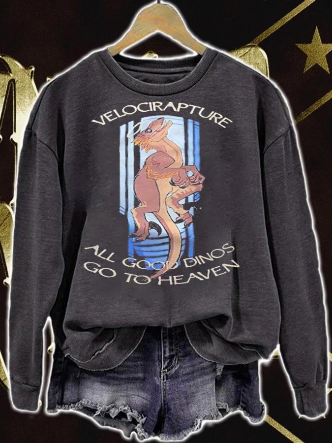 Velocirapture all good Dinos go to heaven shirt
