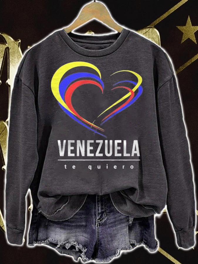 Venezuela Heart Flag Bandera Corazon Shirt sweatshirt