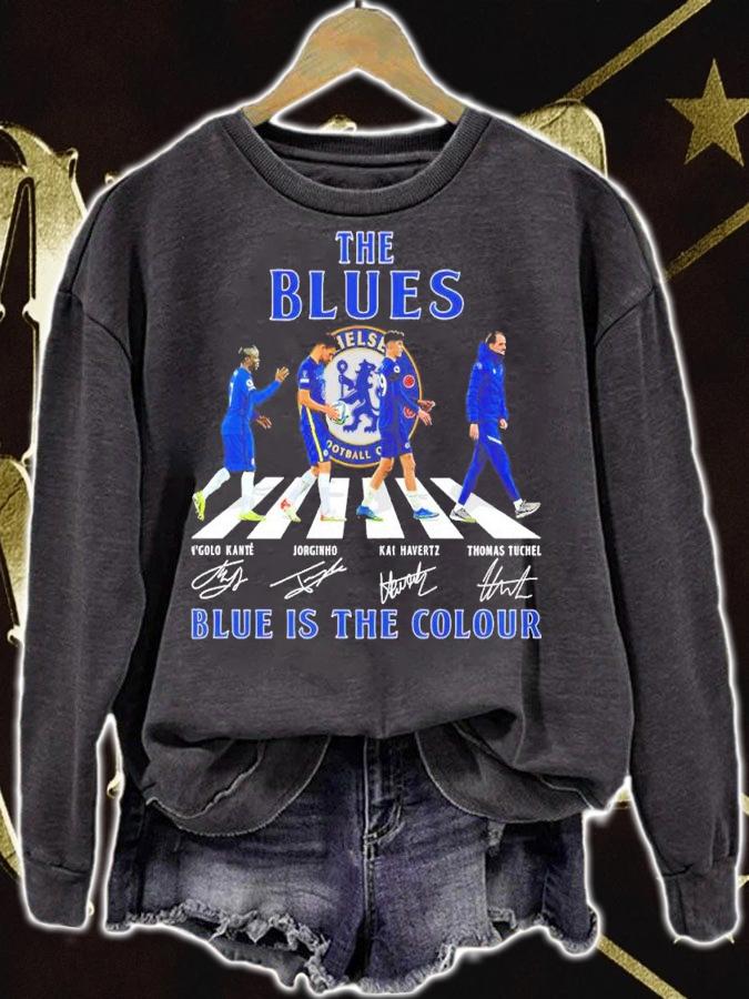 Chelsea FC The Blues Abbey Road Blue Is The Colour Signatures t-shirt sweatshirt