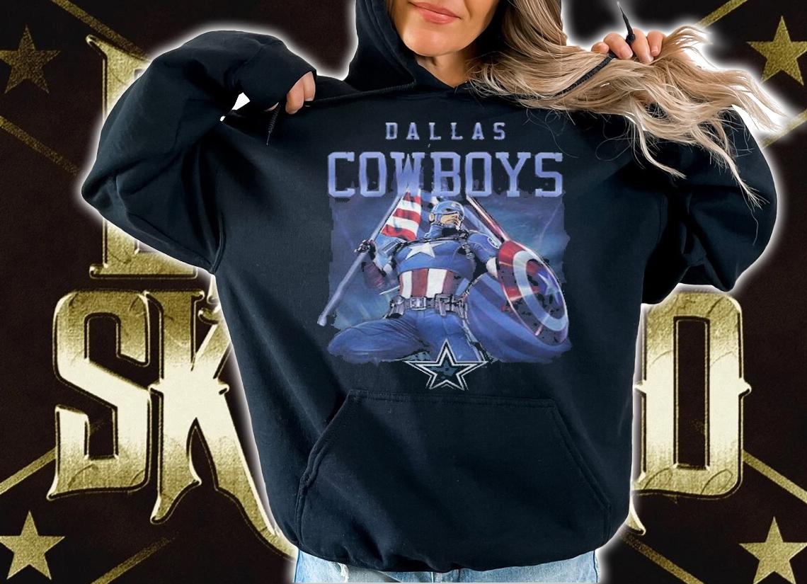 Dallas Cowboys Chris Evans Captain America T-shirt