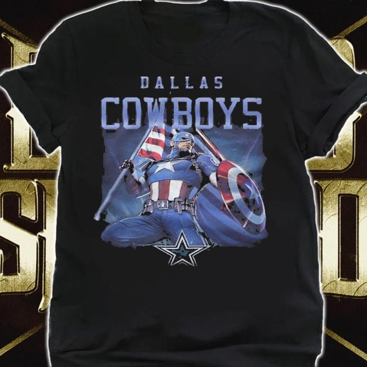 Dallas Cowboys Chris Evans Captain America T-shirt