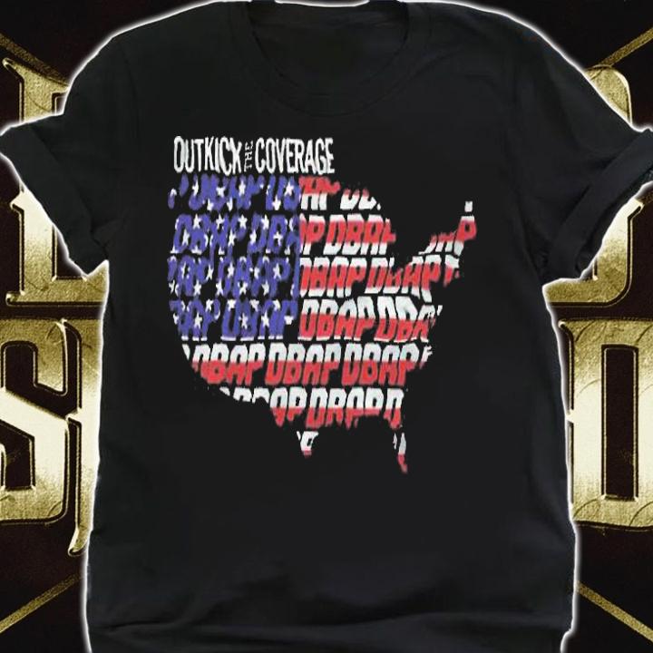 Dbap America map OutKick the Coverage T-shirt shirt