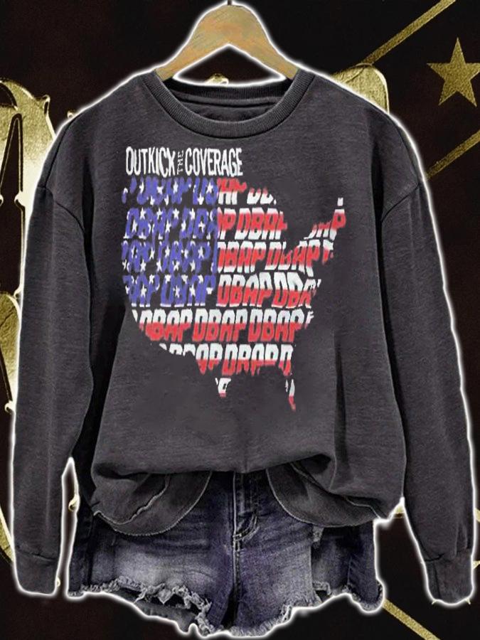 Dbap America map OutKick the Coverage T-shirt sweatshirt