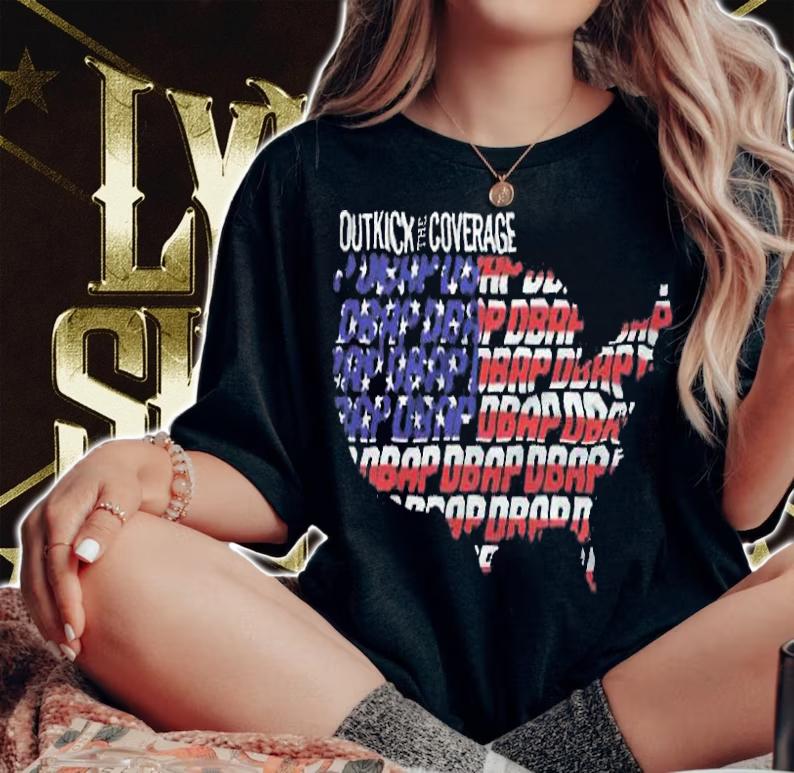 Dbap America map OutKick the Coverage T-shirt woman shirt