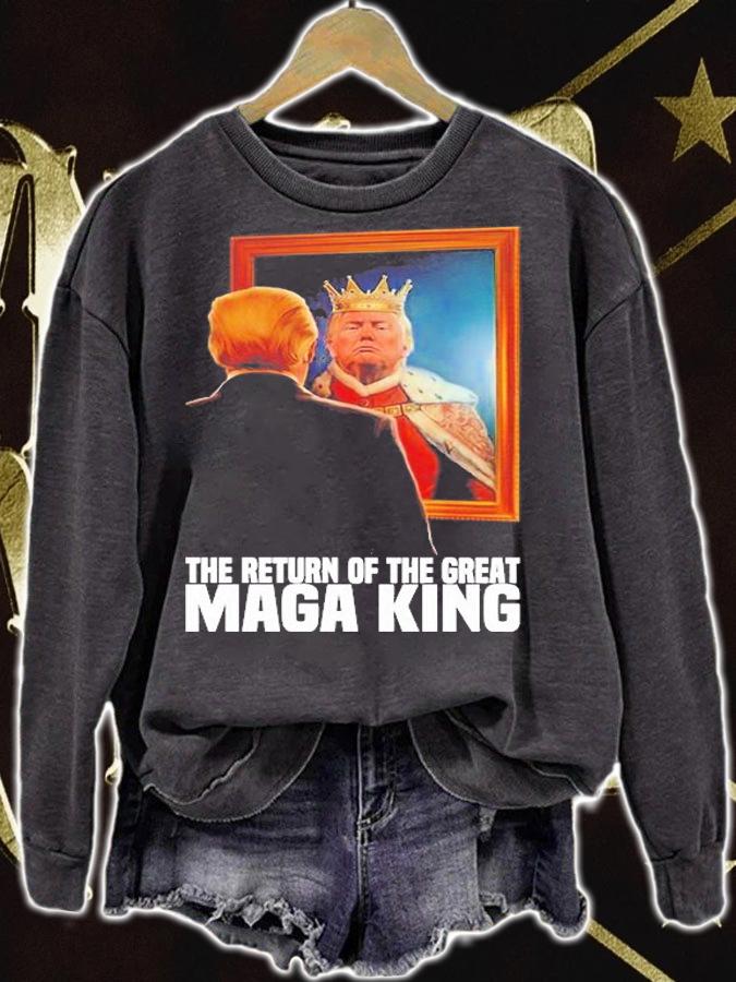Donald Trump The Return Of The Great Maga King T-Shirt sweatshirt