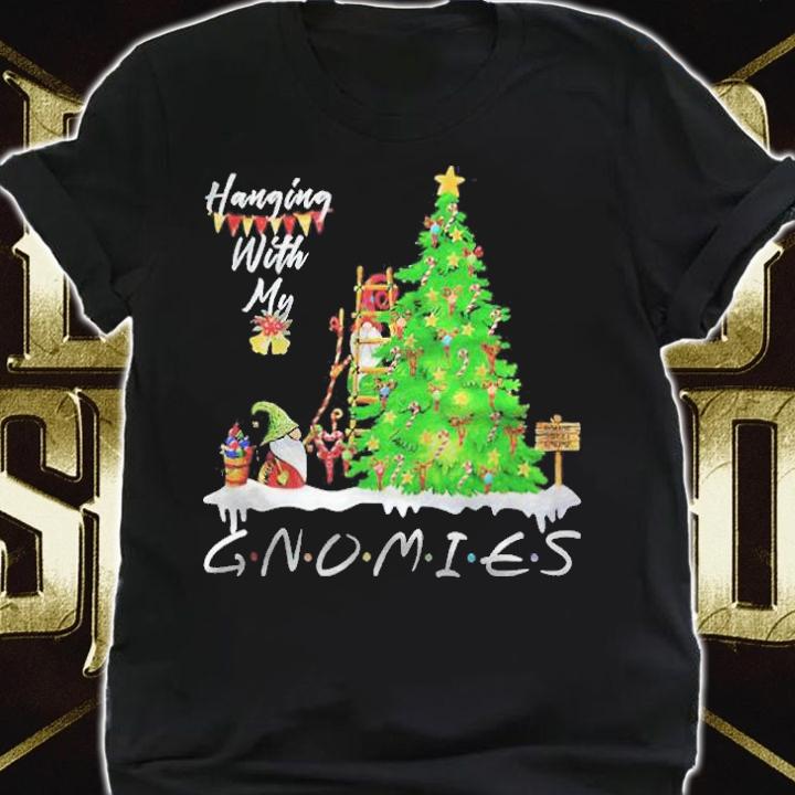 Hanging with my Gnomies Gnome family Christmas T-shirt shirt