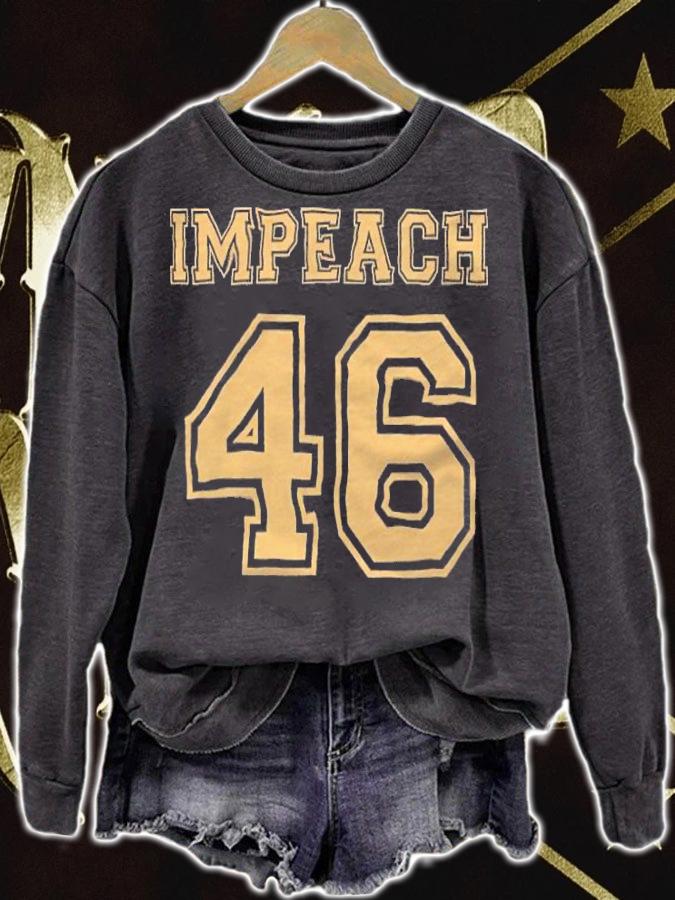 Impeach 46 Anti Joe Biden T-Shirt sweatshirt
