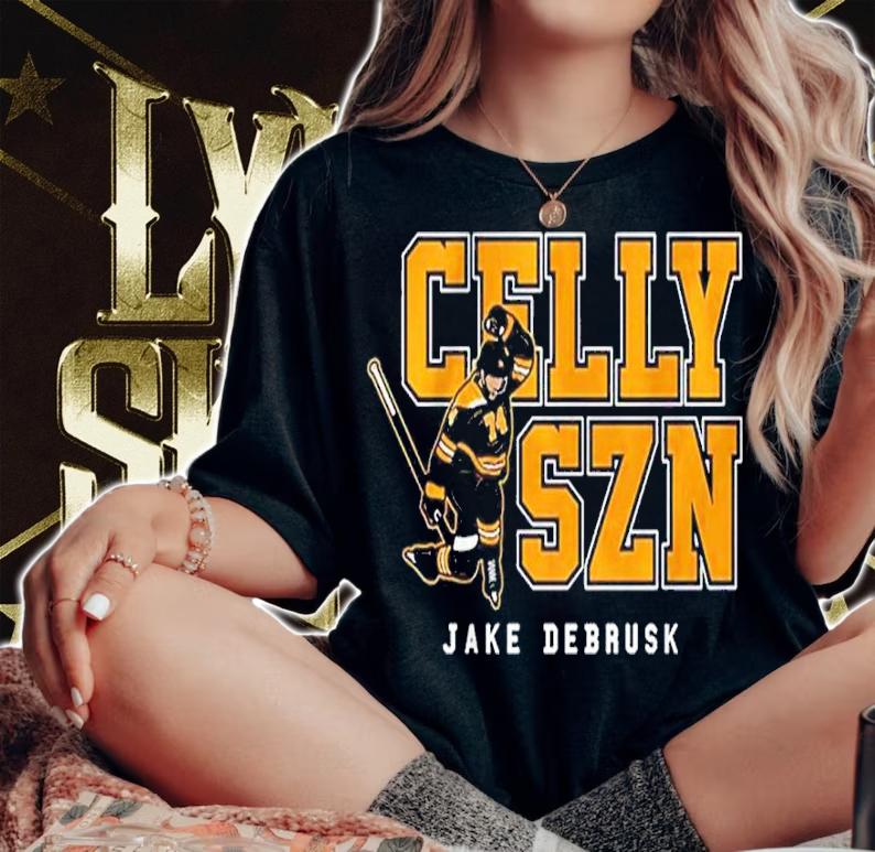 Jake DeBrusk Celly Szn Bruins Hockey Shirt woman shirt