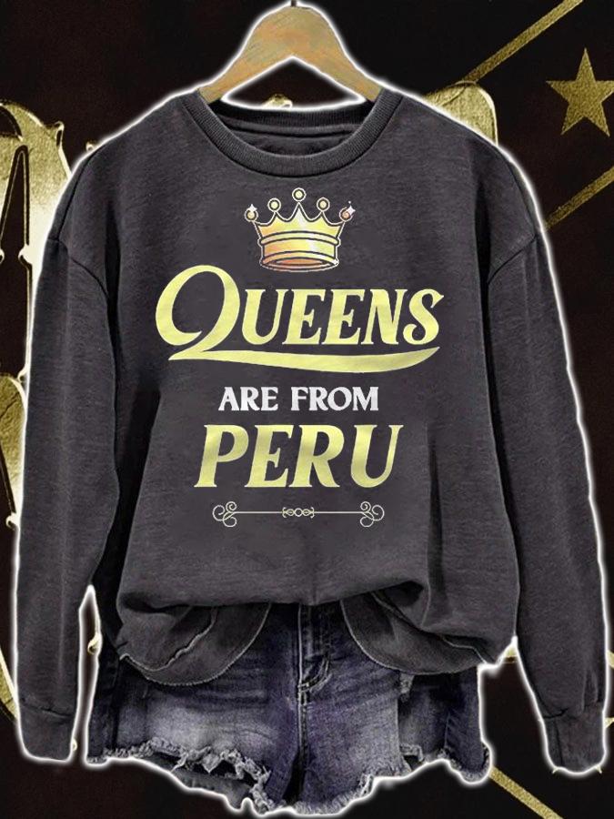Peru Gift Funny Home Roots Grown Born In City Usa Heritage Shirt sweatshirt
