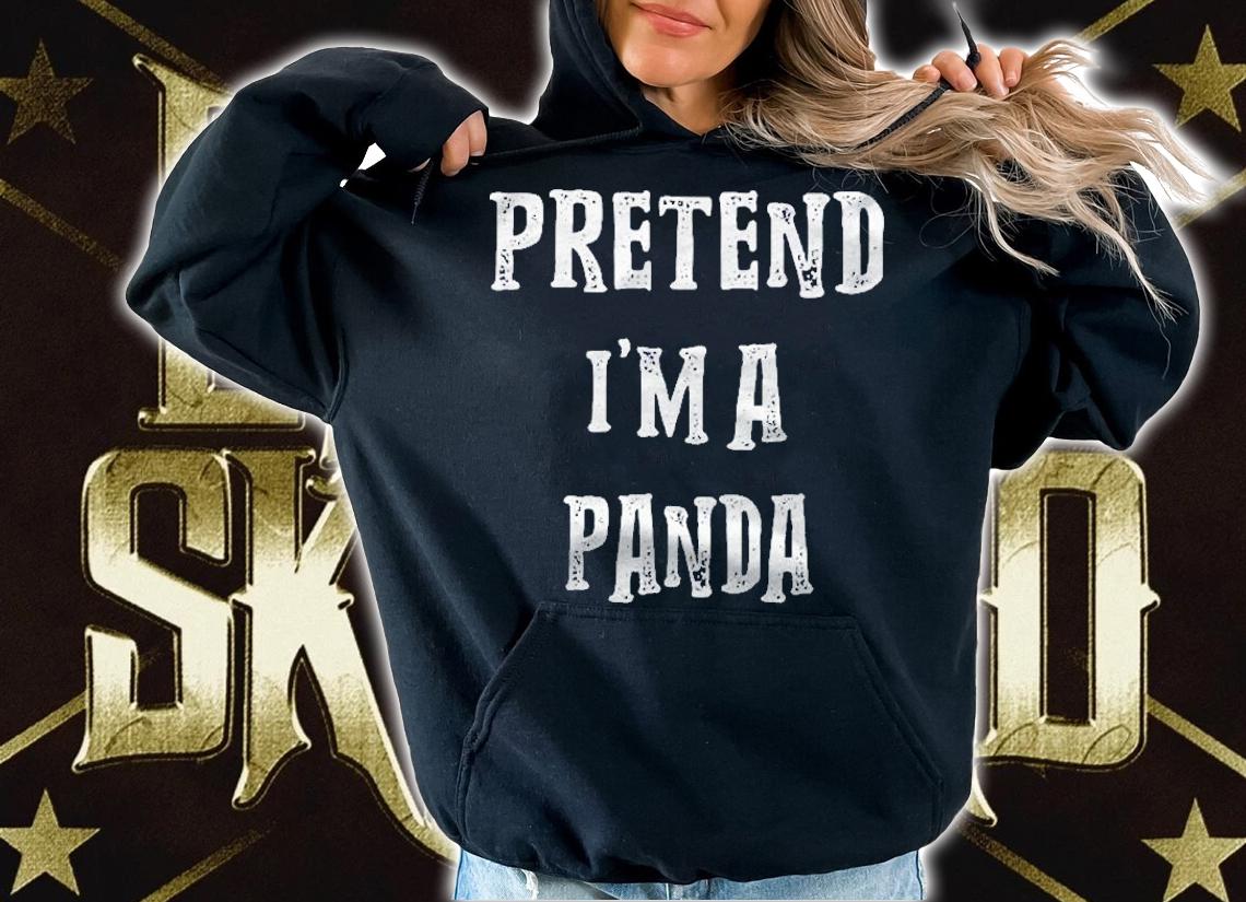 Pretend Im A Panda Halloween Costume Couples Matching Shirt hoodie