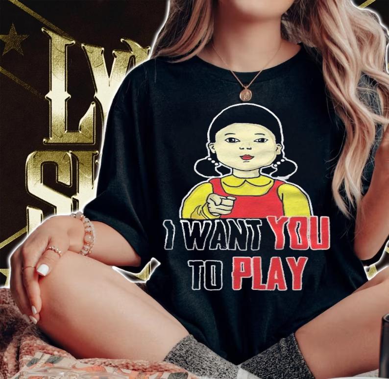 Squit Game I Want You To Play Shirt woman shirt