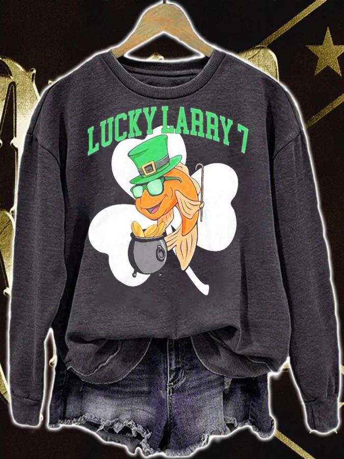 St Patrick's Day Lucky Larry 7 Shirt sweatshirt