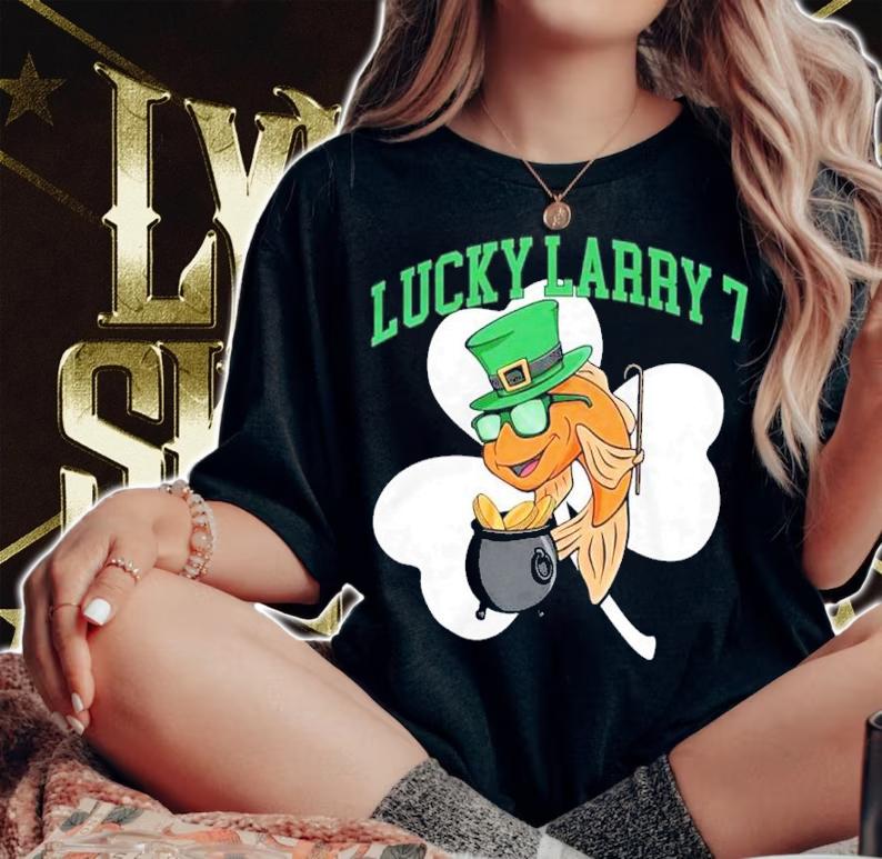 St Patrick's Day Lucky Larry 7 Shirt woman shirt