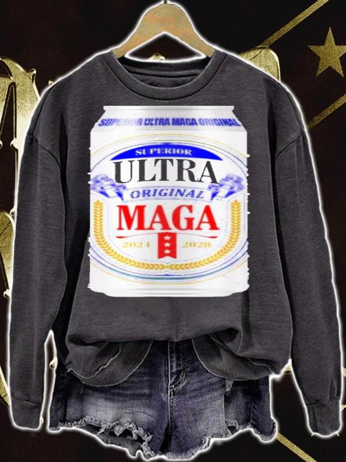 Superior Ultra Maga Original Anti Biden Hilarious Beer Shirt sweatshirt