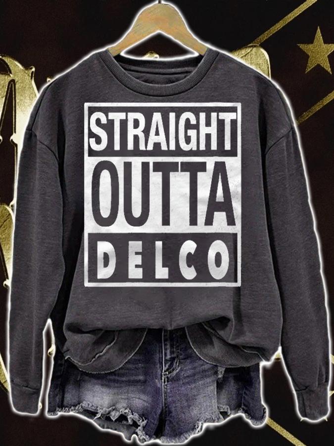 Womens Straight Outta Delco Shirt