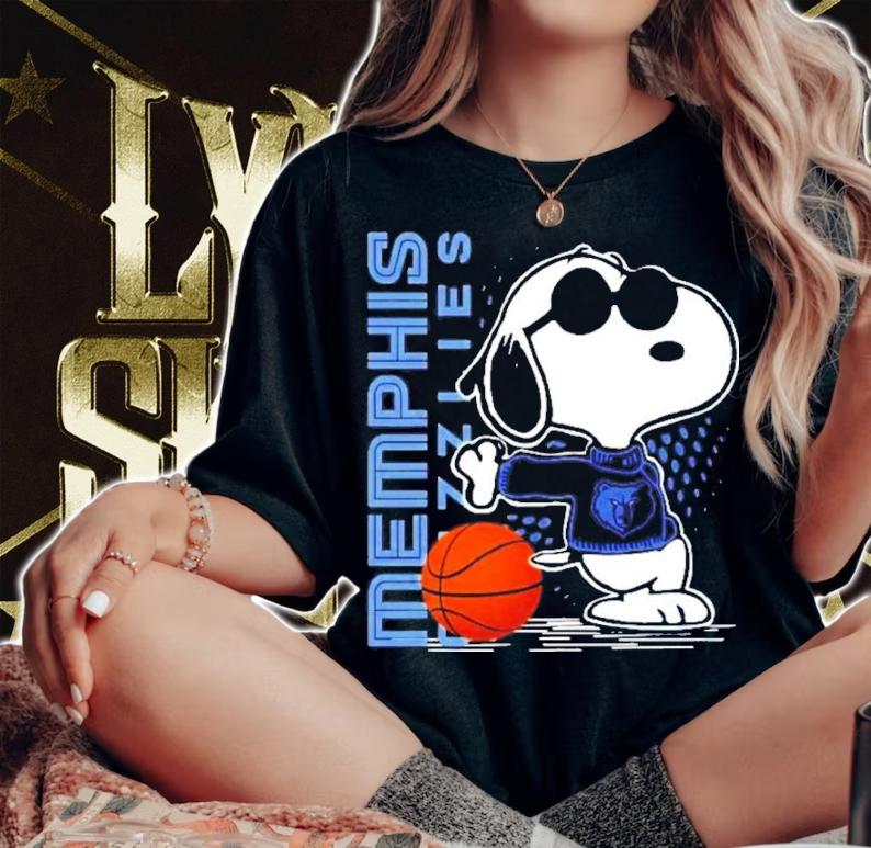 Joe Cool Snoopy Memphis Grizzlies NBA Basketball Shirt woman shirt