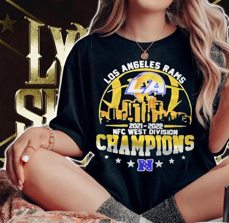 Los Angeles Rams 2021-2022 Nfc West Division Champions T-shirt woman shirt
