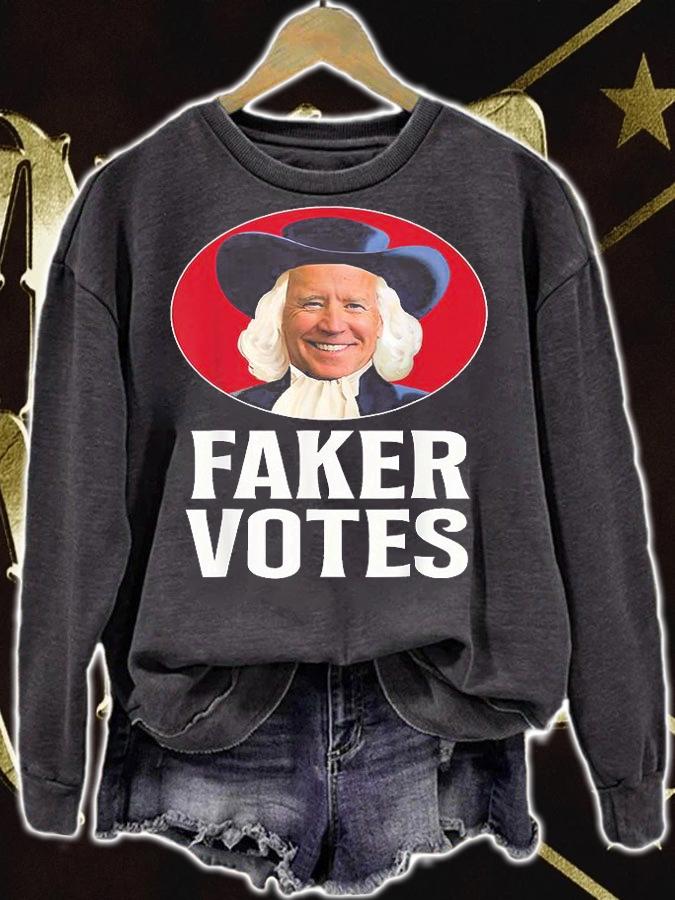 Faker Votes Funny Joe Biden T-Shirt sweatshirt