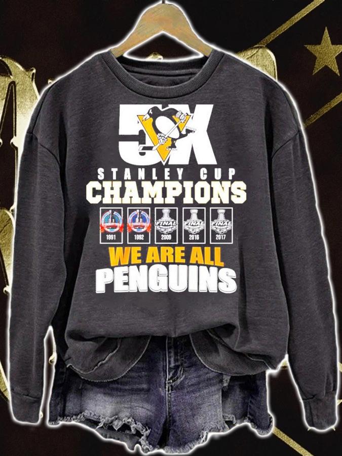 Stanley Cup Champions We Are All Penguins Shirt sweatshirt