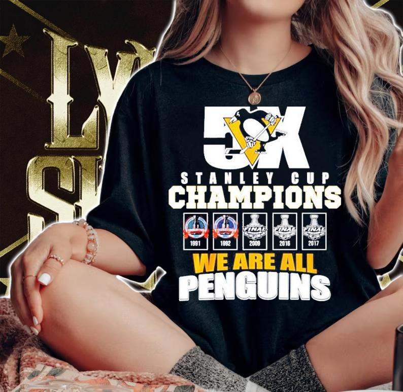 Stanley Cup Champions We Are All Penguins Shirt woman shirt