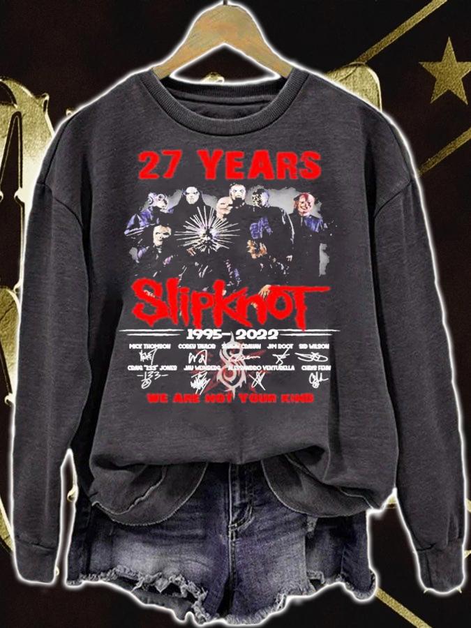 27 Years Slipknot 1995-2022 Signatures We Are Not Your Kind t-shirt sweatshirt