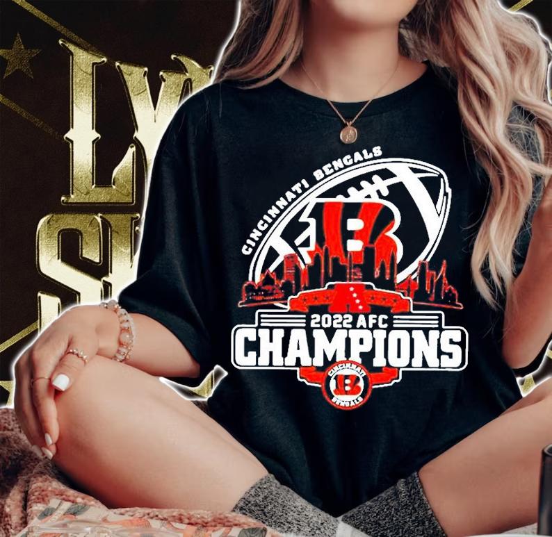 Cincinnati Bengals 2022 AFC Champions T-Shirt woman shirt