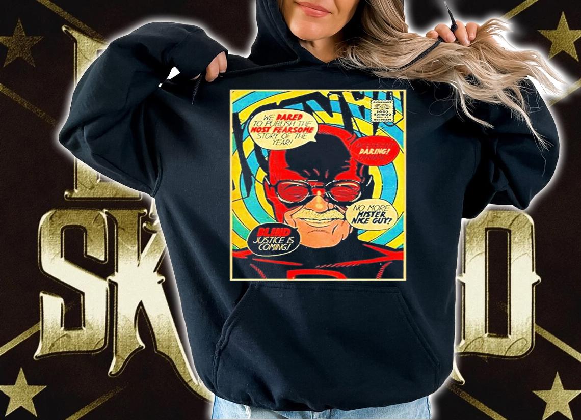 Daredevil Parody Stan Lee Fan Art Daredevil Comic Book Cover T-Shirt hoodie