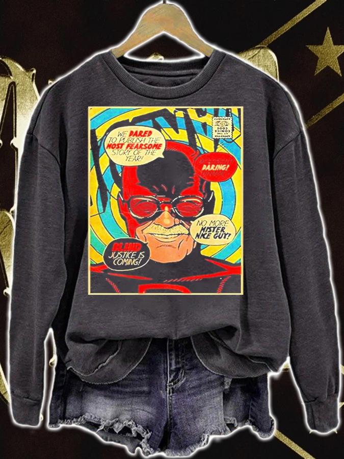 Daredevil Parody Stan Lee Fan Art Daredevil Comic Book Cover T-Shirt sweatshirt