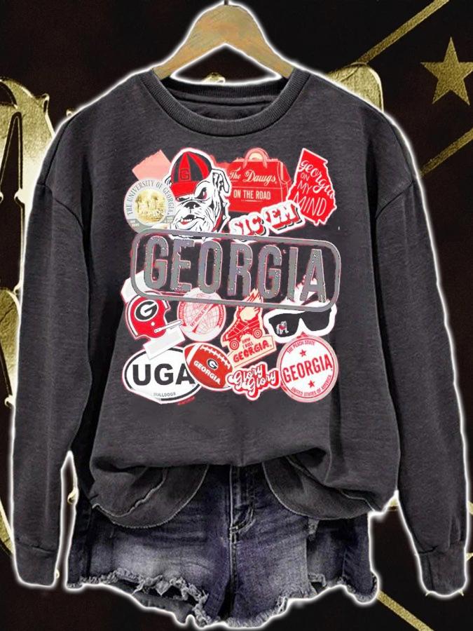 Georgia Bulldog Icon Logo Georgia Dog Retro Shirt sweatshirt