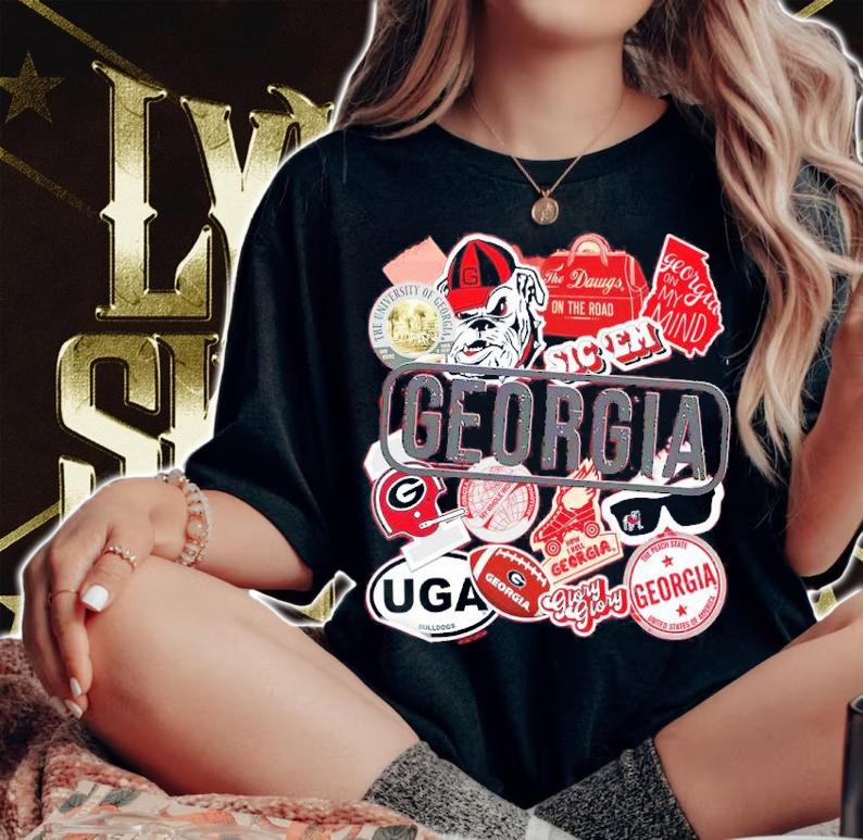 Georgia Bulldog Icon Logo Georgia Dog Retro Shirt woman shirt