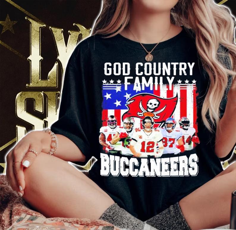 God Country Family Buccaneers Shirt woman shirt