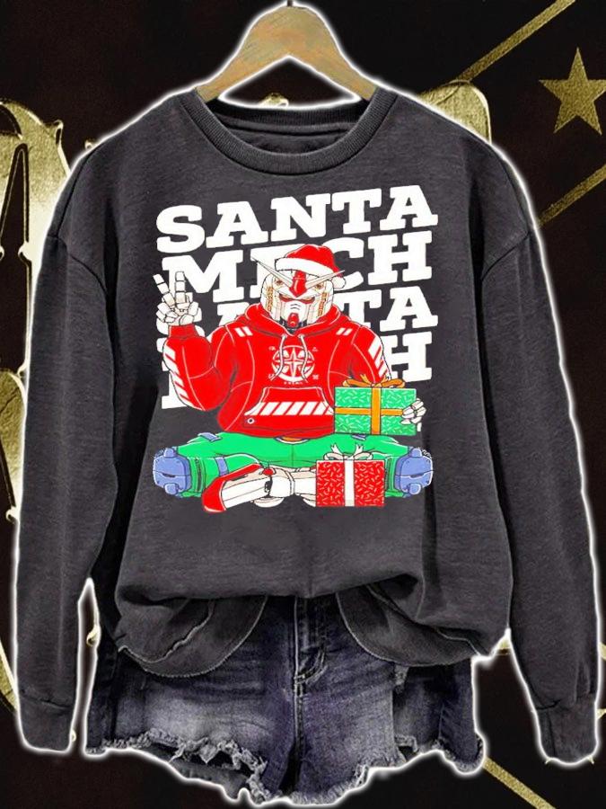 Gundam Santa Mech Shirt sweatshirt
