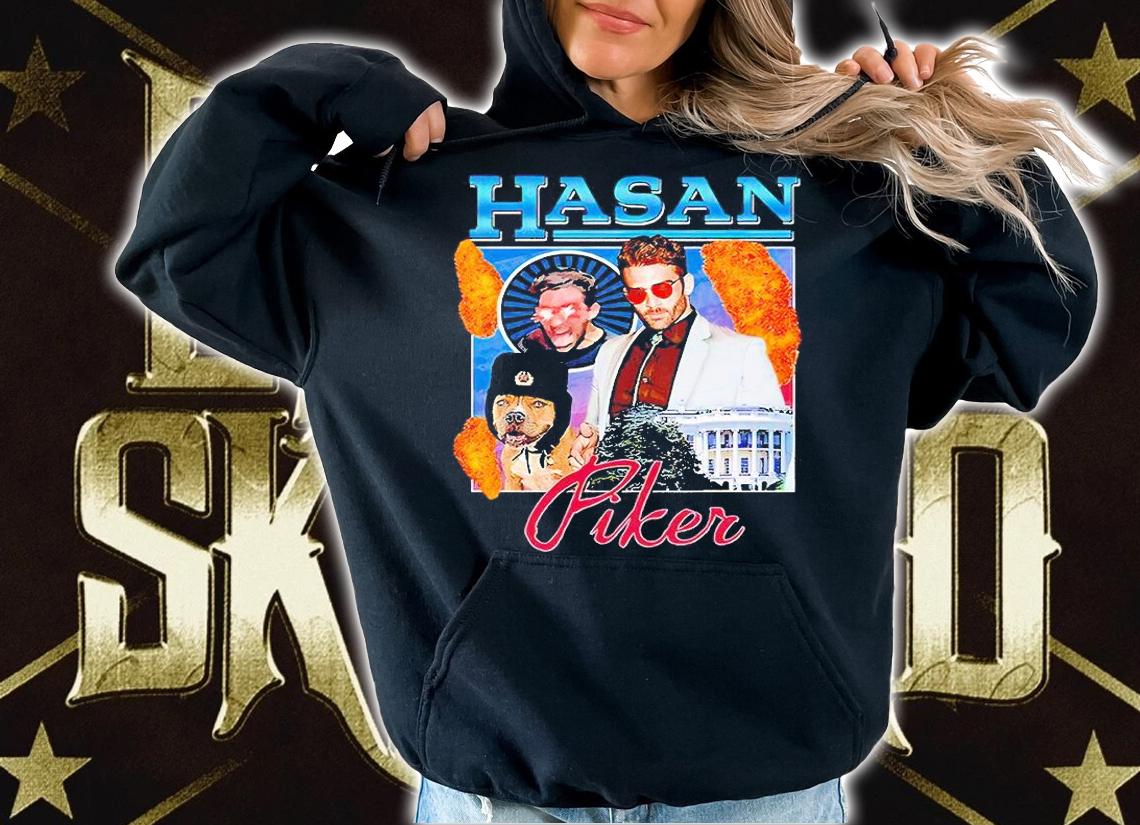 Hasan Piker with Dog poster T-shirt hoodie